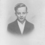 Vieille photo d'un petit enfant en Noir et Blanc